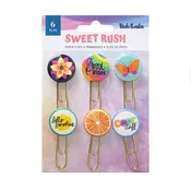 American Crafts Vicki Boutin Sweet Rush Jumbo Epoxy Paper Clip Embellishments