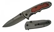 4.5" CLOSED WOOD TECH AND STEEL HANDLE CLIP