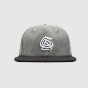 COA Monogram Hat in Grey Wool
