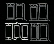 147-9850 American Ltd HO Diaphragms Athearn Genesis F7A/B - Gray