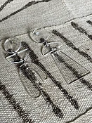 Clear Acrylic Art Deco Earrings - Vintage Style, Modern Elegance — KFLEYE.COM