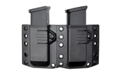 Bravo Concealment Magazine Pouch, Double, 1.5″ Belt Loops, Ambidextrous, Black, G19/P320 Lge B