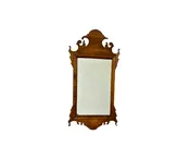 Antique Early 19th Century Tiger Maple Courting Mirror, — White Barn Antiques