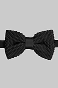 Black Knitted Bowtie
