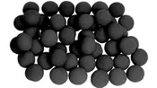 1.5 inch Super Soft Sponge Balls (Black) Bag of 50 from Magic