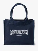Brooklyn Canvas Tote Bag in Dark Denim
