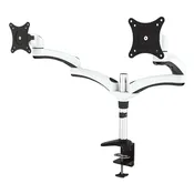 Height Adjustable Dual Arm Monitor Mount