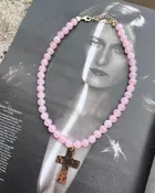 Beaded Cross Necklace