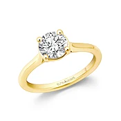R905Y - Elma Designs Diamond Engagement Ring 18K Yellow Gold