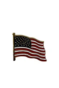 American flag pin