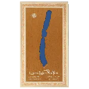 Conesus Lake, New York Stained Wood and Distressed White Frame Lake Map Silhouette