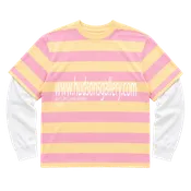 Detachable long-sleeve - Pink/Yellow