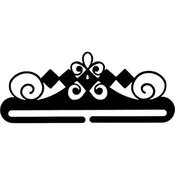 12 inch Diamond Swirls Hanger
