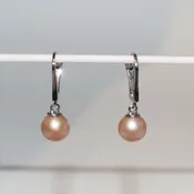 14k Gold and Pink Pearl Earrings — Turkey Mountain Traders
