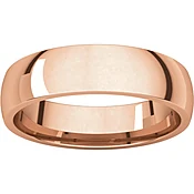 14k Rose Gold 5mm Comfort Fit Band