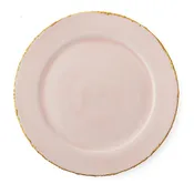 Golden Ash Pink Rim Charger Ø31