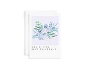 Con el Mas Sentido Pesame Greeting Card