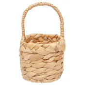 8.25" Tall Oval Water Hyacinth Basket