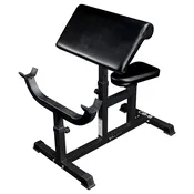 Adjustable Seated Preacher Curl Bench