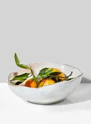 10.5in Wide Freeform Edge Ceramic Potter's Bowl