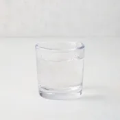 Abraham Scissor-Cut Glass Tumbler, 6 oz