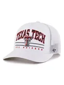 47 Brand Texas Tech "DOUBLE T " Roscoe White Snapback Cap