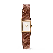 Bound Mini Light Brown Lizard Rose Gold