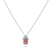 14K & 18K White Gold Pear Cut Fancy Pink Diamond Mini Pendant Necklace 1.87ctw