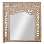 19th Century Antique Mirror with Carved Wooden Frame