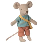 Little Brother Mouse with Cheese Bag