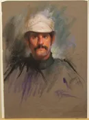 Man in white hat