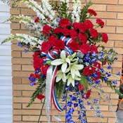 Patriotic  standing spray