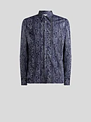 BUTTON-DOWN JACQUARD SHIRT WITH LEAFY PAISLEY MOTIF