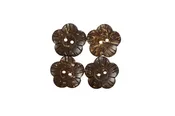 7/8" Flower Button - 4 Pieces