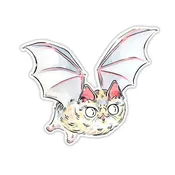Bat Cat - Die Cut Sticker
