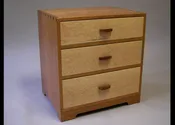 Cherry &amp;amp; Bird's Eye 3 Drawer Chest