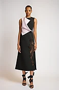 Onyx and Lilac Precision Cut Cady Dress