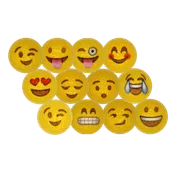 12 Different Emoji Premium Novelty Golf Balls – One Dozen Total