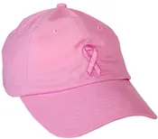 Pink Ribbon Embroidered Ribbon Cap Hat - Pink — The Pink Ribbon Shop