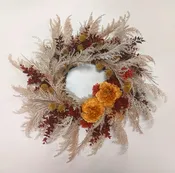 Fall Pampas Grass Wreath (Matching Set!)- (Was $150) SALE PRICE $125 — Village Green Flowers & Gifts