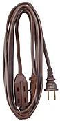 20-Ft. 16/2 SPT-2 Brown Vinyl Cube Tap Extension Cord