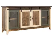 Antique 70" Tv Stand / Console - Multicolor