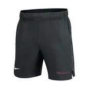 7" Nike® men's Victory shorts with purple and gold WILLIAMS on the left leg. Black