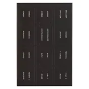 Bible Indexing Tabs Black w/Silver Foil