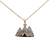 14k Yellow Gold Lab Grown Diamond Aspen Necklace