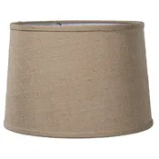 Almond Burlap Deep Drum Hardback Lampshades (07225C)