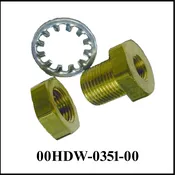 1/8 NPT-F Bulkhead .99, Brass