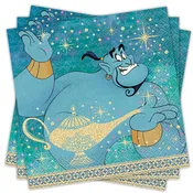 Unique Disney Aladdin Paper Luncheon Napkins, 7" x 7", Multicolor