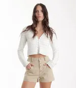 Anna Studded Cardigan in White