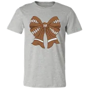 154 Football Bow-Athletic Heather